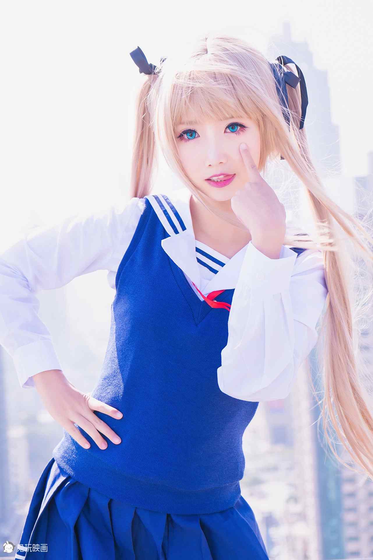 面饼仙儿双马尾COS